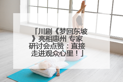 川剧《梦回东坡》亮相惠州 专家研讨会点赞：直接走进观众心里！
