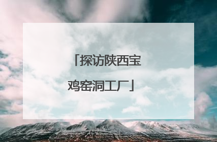 探访陕西宝鸡窑洞工厂