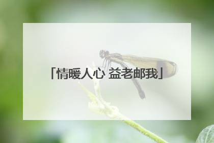 情暖人心 益老邮我