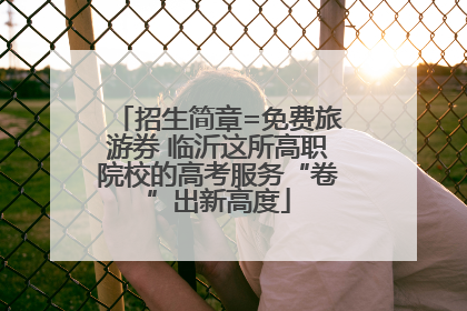 招生简章=免费旅游券 临沂这所高职院校的高考服务“卷”出新高度