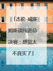 杰伦-威廉姆斯谈闯进总决赛：感觉太不真实了