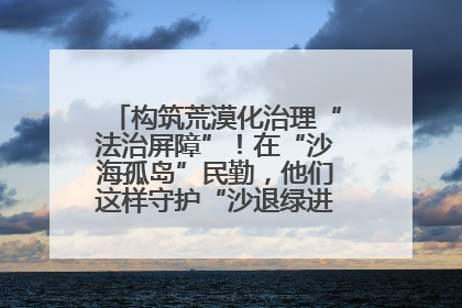 构筑荒漠化治理“法治屏障”！在“沙海孤岛”民勤，他们这样守护“沙退绿进”的生态奇迹