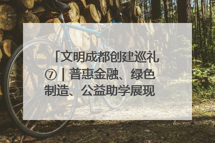 文明成都创建巡礼⑦｜普惠金融、绿色制造、公益助学展现城市文明底色