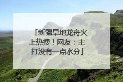 新疆旱地龙舟火上热搜！网友：主打没有一点水分