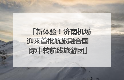 新体验！济南机场迎来首批航旅融合国际中转航线旅游团