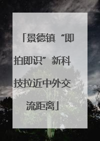 景德镇“即拍即识”新科技拉近中外交流距离