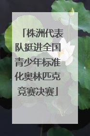 株洲代表队挺进全国青少年标准化奥林匹克竞赛决赛