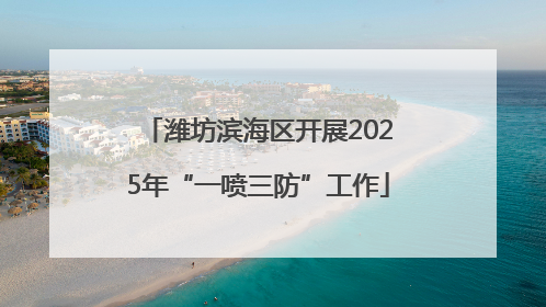 潍坊滨海区开展2025年“一喷三防”工作