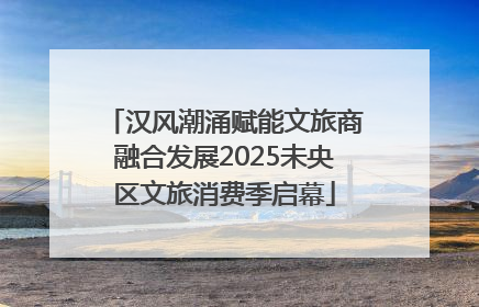 汉风潮涌赋能文旅商融合发展2025未央区文旅消费季启幕