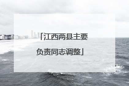 江西两县主要负责同志调整