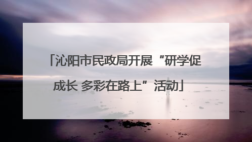 沁阳市民政局开展“研学促成长 多彩在路上”活动