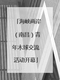 海峡两岸（南昌）青年木球交流活动开幕