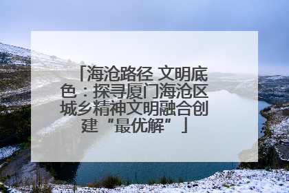 海沧路径 文明底色：探寻厦门海沧区城乡精神文明融合创建“最优解”