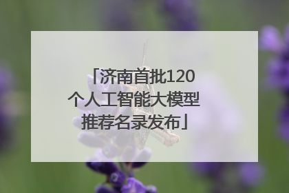 济南首批120个人工智能大模型推荐名录发布