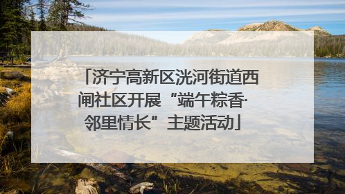 济宁高新区洸河街道西闸社区开展“端午粽香·邻里情长”主题活动