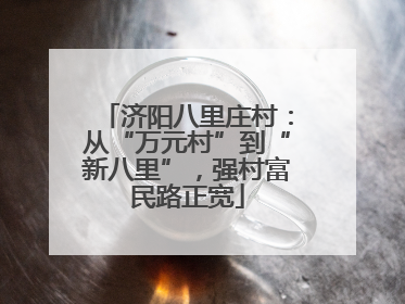 济阳八里庄村：从“万元村”到“新八里”，强村富民路正宽