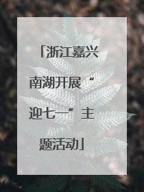 浙江嘉兴南湖开展“迎七一”主题活动