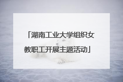 湖南工业大学组织女教职工开展主题活动
