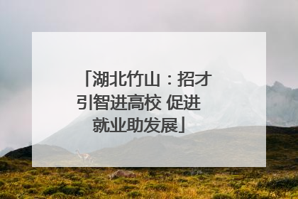 湖北竹山：招才引智进高校 促进就业助发展