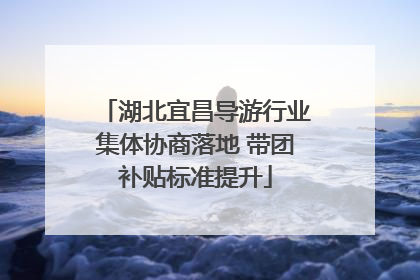 湖北宜昌导游行业集体协商落地 带团补贴标准提升