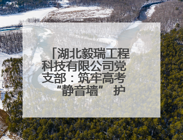 湖北毅瑞工程科技有限公司党支部：筑牢高考“静音墙” 护航学子逐梦路