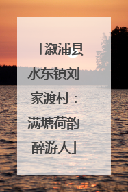 溆浦县水东镇刘家渡村：满塘荷韵醉游人