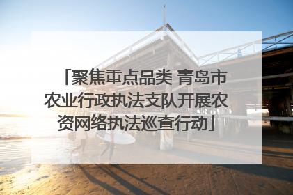 聚焦重点品类 青岛市农业行政执法支队开展农资网络执法巡查行动