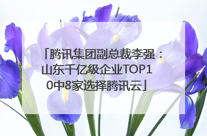 腾讯集团副总裁李强：山东千亿级企业TOP10中8家选择腾讯云