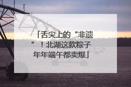 舌尖上的“非遗”！北湖这款粽子年年端午都卖爆