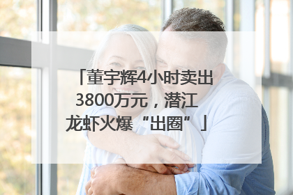 董宇辉4小时卖出3800万元，潜江龙虾火爆“出圈”