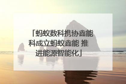 蚂蚁数科携协鑫能科成立蚂蚁鑫能 推进能源智能化