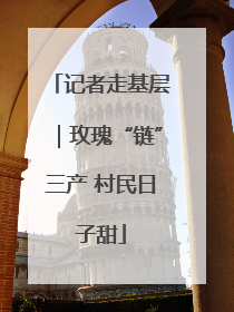记者走基层｜玫瑰“链”三产 村民日子甜