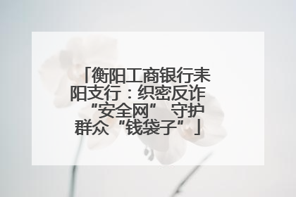 衡阳工商银行耒阳支行：织密反诈“安全网” 守护群众“钱袋子”