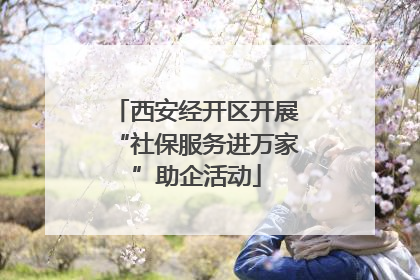西安经开区开展“社保服务进万家”助企活动