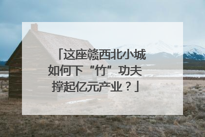 这座赣西北小城如何下“竹”功夫撑起亿元产业？