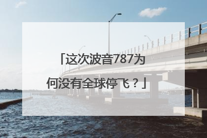 这次波音787为何没有全球停飞？