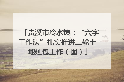 贵溪市冷水镇：“六字工作法”扎实推进二轮土地延包工作（图）