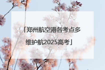 郑州航空港各考点多维护航2025高考