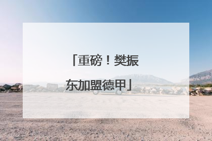 重磅！樊振东加盟德甲