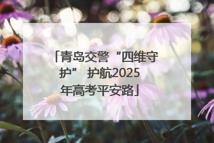 青岛交警“四维守护” 护航2025年高考平安路