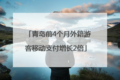青岛前4个月外籍游客移动支付增长2倍