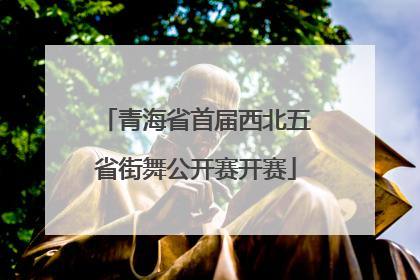 青海省首届西北五省街舞公开赛开赛