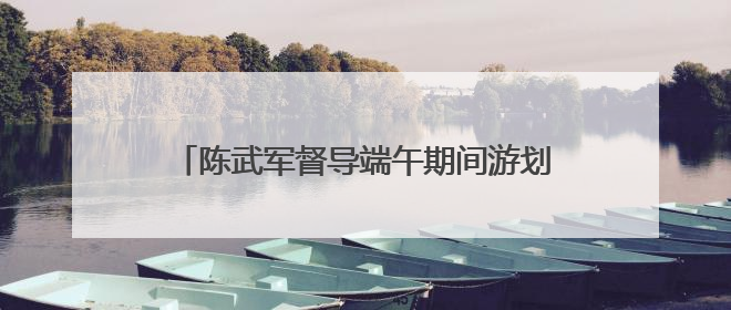 陈武军督导端午期间游划龙舟安保维稳工作（图）