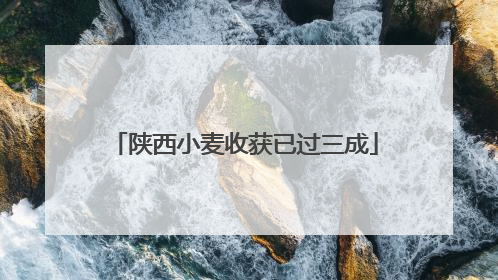 陕西小麦收获已过三成