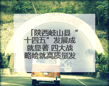 陕西岐山县“十四五”发展成就显著 四大战略绘就高质量发展新图景