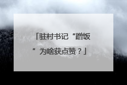 驻村书记“蹭饭”为啥获点赞？