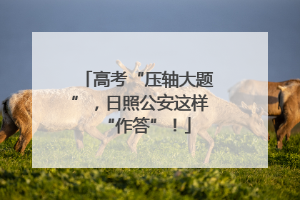 高考“压轴大题”，日照公安这样“作答”！