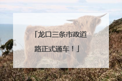 龙口三条市政道路正式通车！