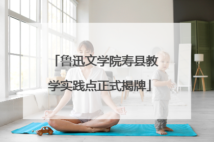鲁迅文学院寿县教学实践点正式揭牌