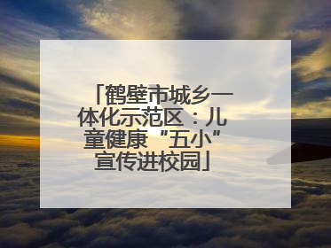 鹤壁市城乡一体化示范区：儿童健康“五小”宣传进校园